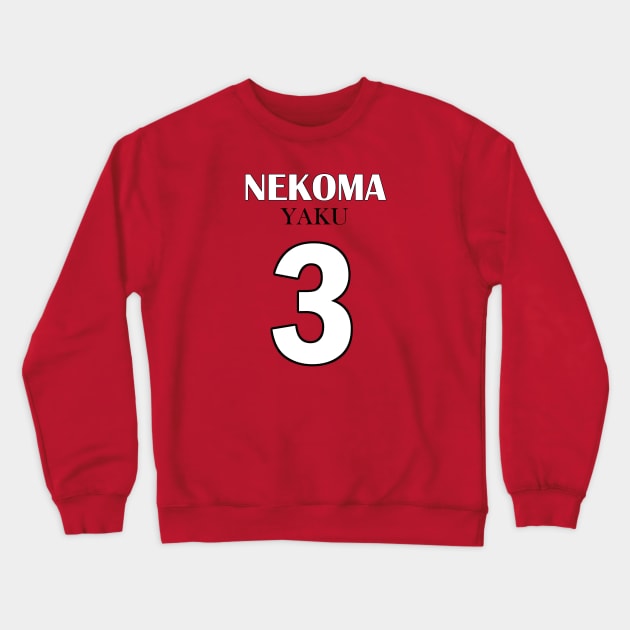 Yaku, Number Three Crewneck Sweatshirt by AislingKiera